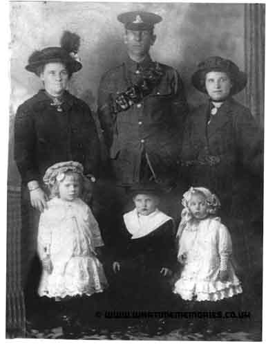 Grandad Jones with family prior to going to france with the Expeditionary Force 1914